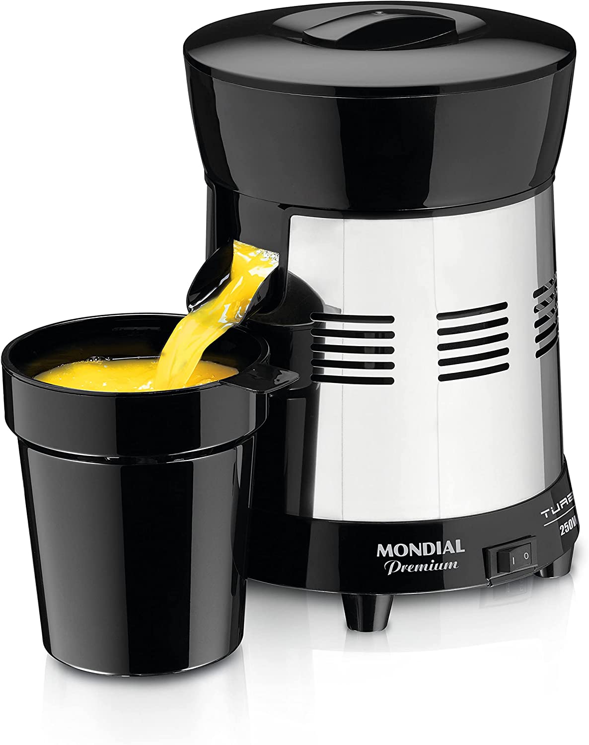 Espremedor De Frutas Mondial Turbo Bivolt 1L Inox – E-10 na Amazon