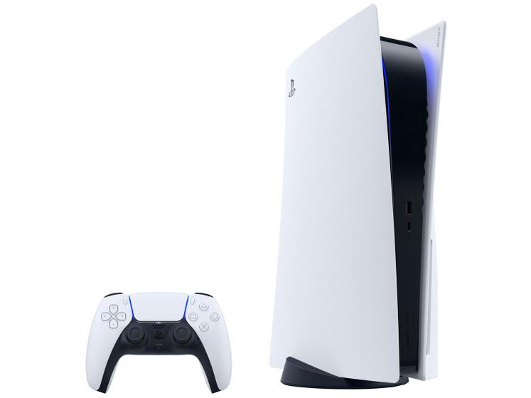 PlayStation 5 2020 825GB 1 Controle Branco Sony na Magazine Luiza