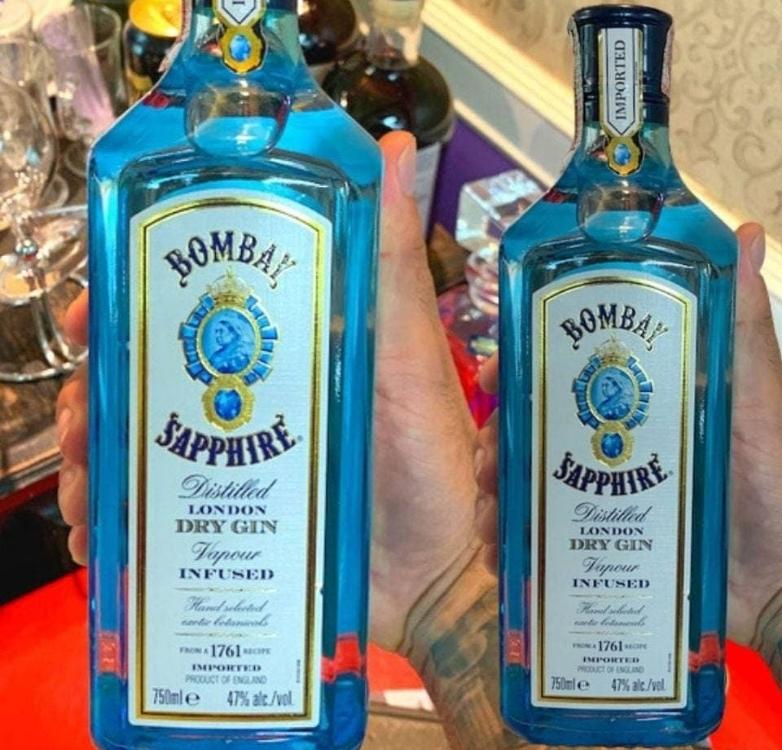 Bombay Sapphire, Dry Gin – 750 ml na Amazon