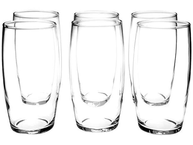 Jogo de Copos de Vidro 300ml 6 Peças Nadir – Oca Long Drink – Magazine na Magazine Luiza