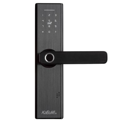 Fechadura Digital KaBuM! Smart 500 – Biometria, controle via aplicativo, Alumínio Escovado (Com maçaneta) – KBSG004 – Magazine na Magazine Luiza
