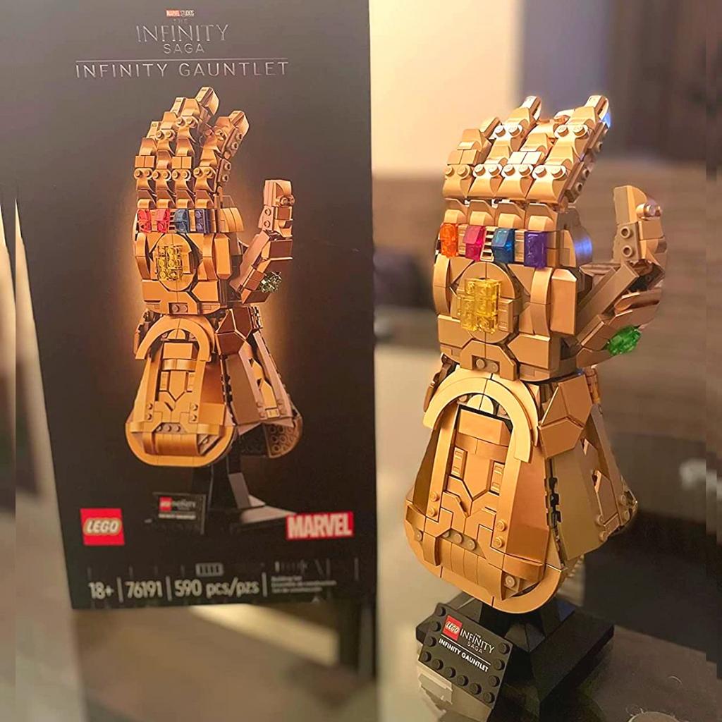 76191 LEGO® Marvel Manopla do Infinito; Kit de Construção (590 peças) na Amazon