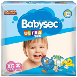 8 Pacotes Fralda Descartável Babysec Ultra Sec Jumbo Gallinha Pintadinha  Tam XG 8 160 Unidades na Extra