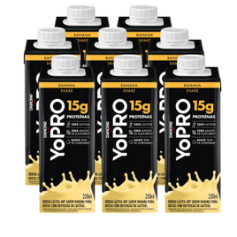 8 Unidades YoPRO Banana Protein 15G 250ml (Total 2L) na Extra