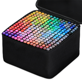 80 Marcadores de Cor a Base de Álcool Touch Marky + Bolsa e Três Canetas na Aliexpress