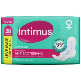 Absorvente Intimus Antibacteriano Ultrafino com Abas - 28 Unidades na Casas Bahia