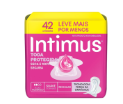 Absorvente Intimus Toda Protegida Dia Suave Com abas – 42 unidades na Amazon