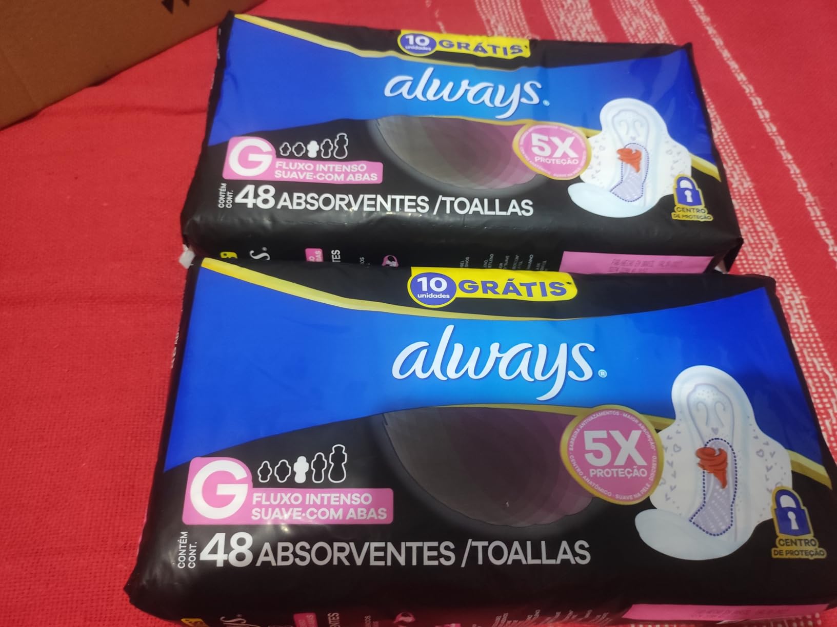 Absorvente Noturno Always Noites Tranquilas Suave com Abas Leve 48 Pague 40, Always na Amazon