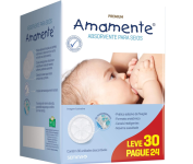 Absorvente Para Seios Amamente® 30 unidades na Amazon