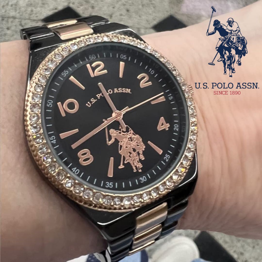 Accutime U.S. Polo Assn. Relógio feminino, multicolorido, Multicor, Clássico na Amazon