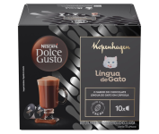 Achocolatado em Cápsula Nescafé Dolce Gusto Kopenhagen Língua de Gato 10 cápsulas na Amazon