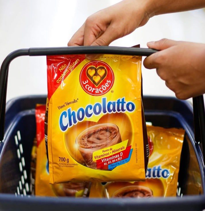 Achocolatado em pó, Chocollato, Sachê, 700g, 3 Corações na Amazon