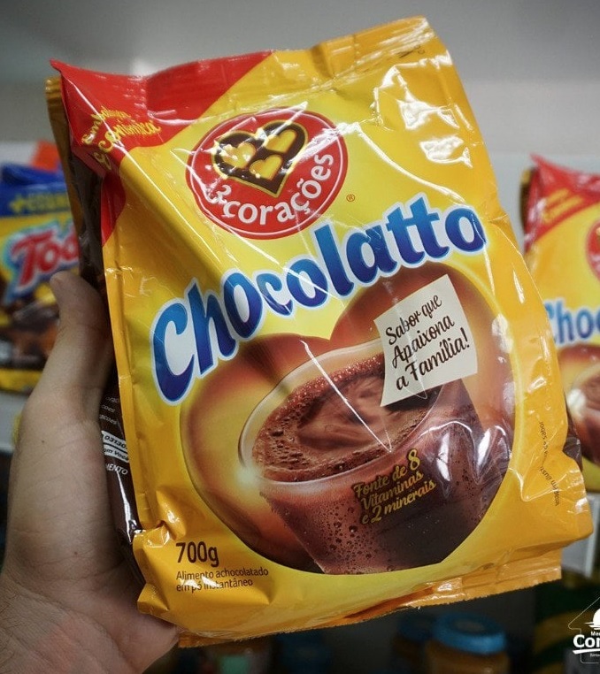 Achocolatado em pó, Chocollato, Sachê, 700g, 3 Corações na Amazon