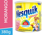 Achocolatado em Pó, Morango, Nesquik, 380g na Amazon