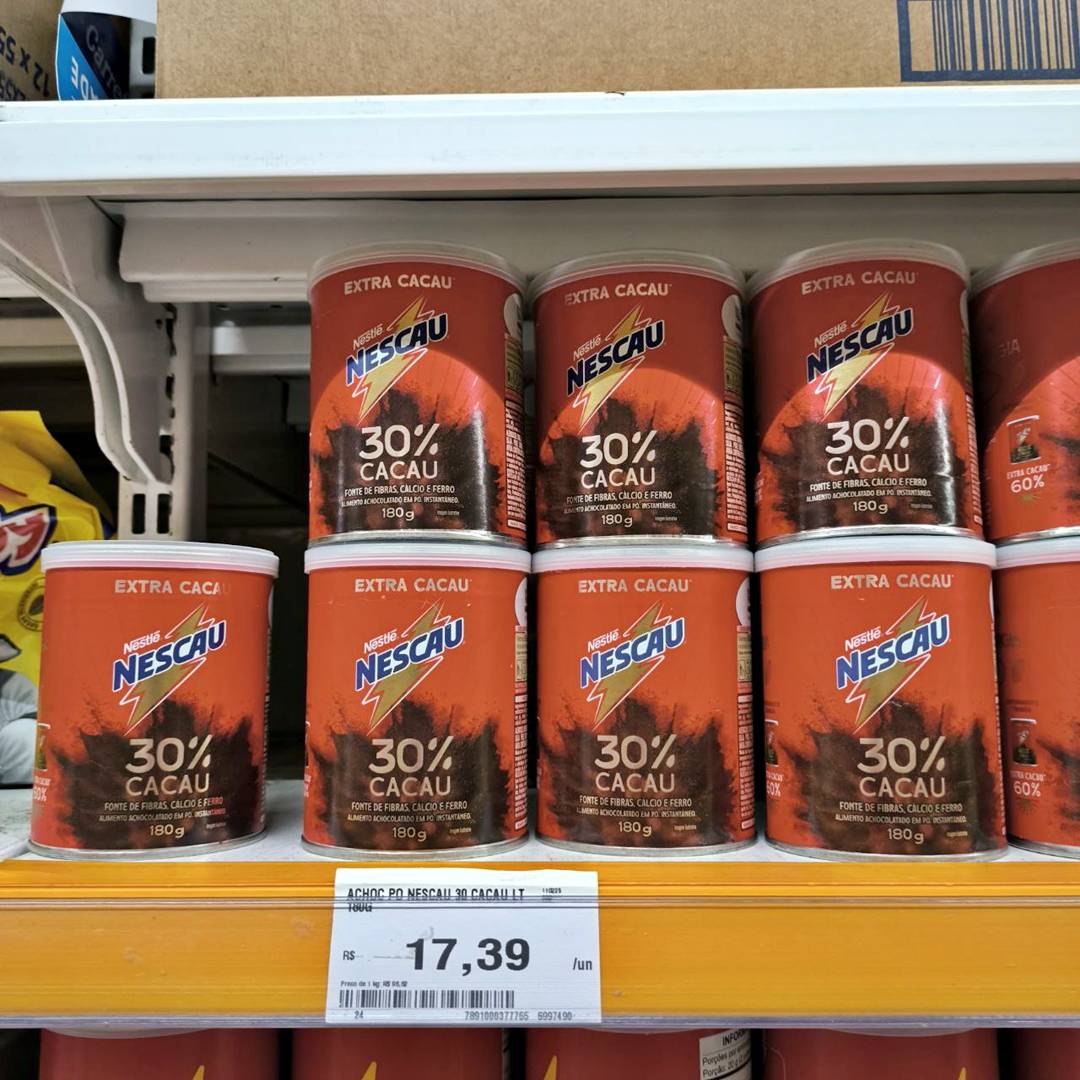 Achocolatado Em Pó NESCAU 30% 180g na Amazon