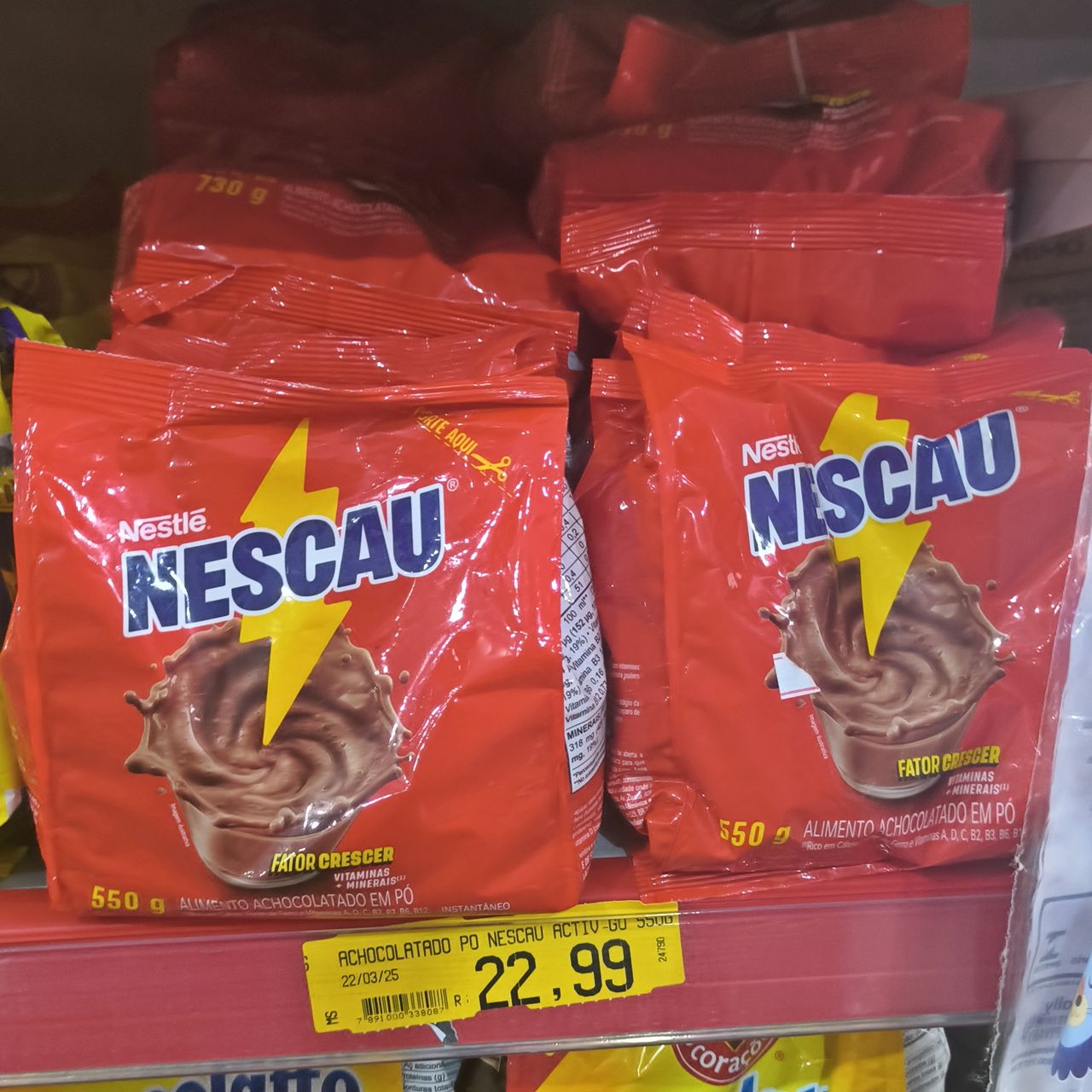Achocolatado em Pó Nescau 550G na Amazon