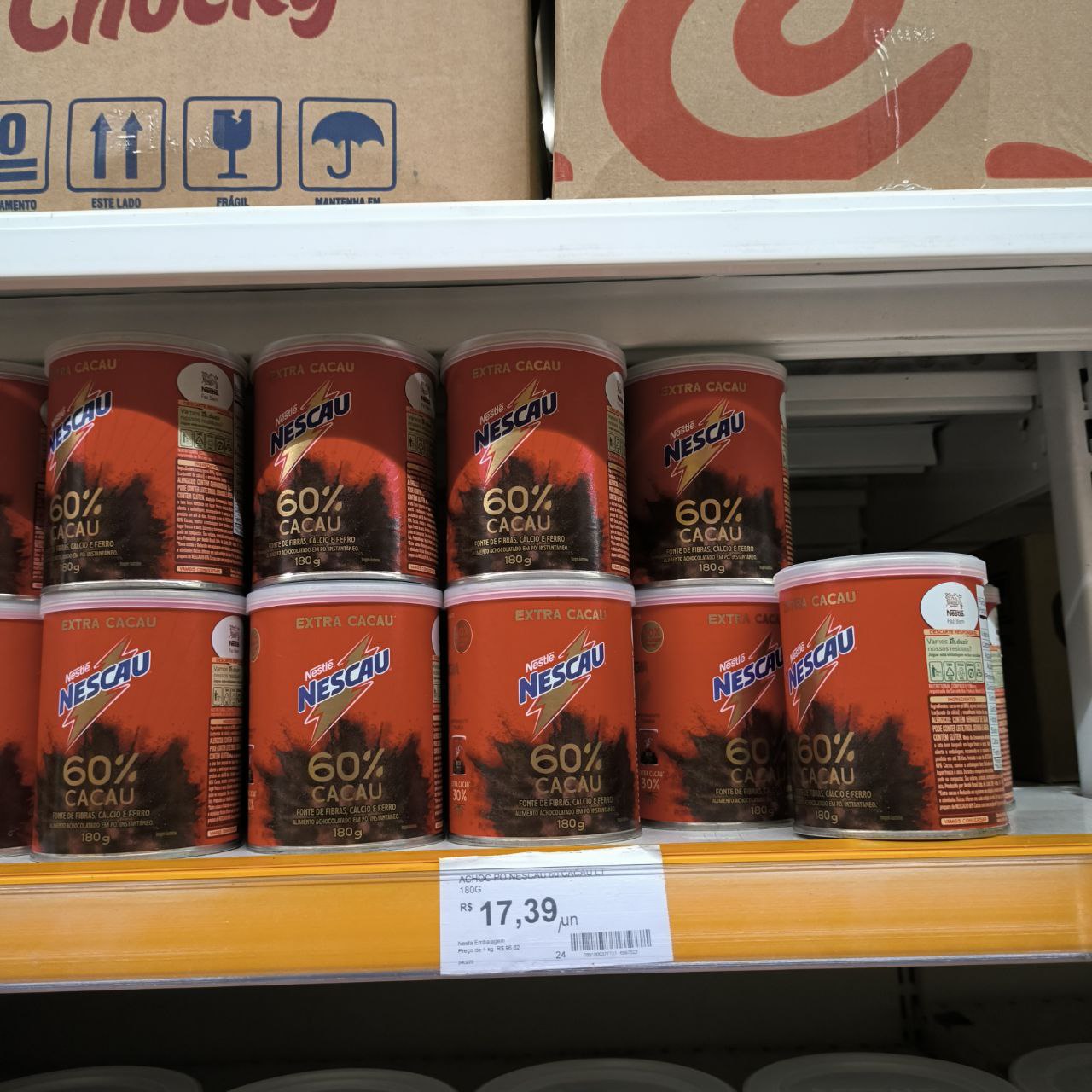 Achocolatado Em Pó NESCAU 60% 180g na Amazon