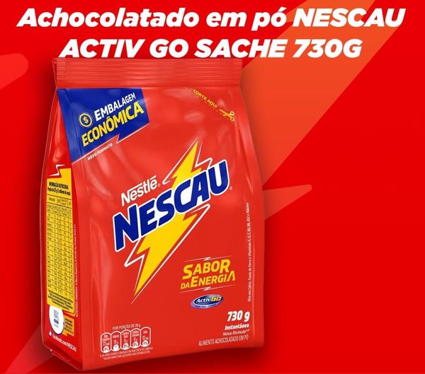 Achocolatado em Pó Nescau 730G na Amazon