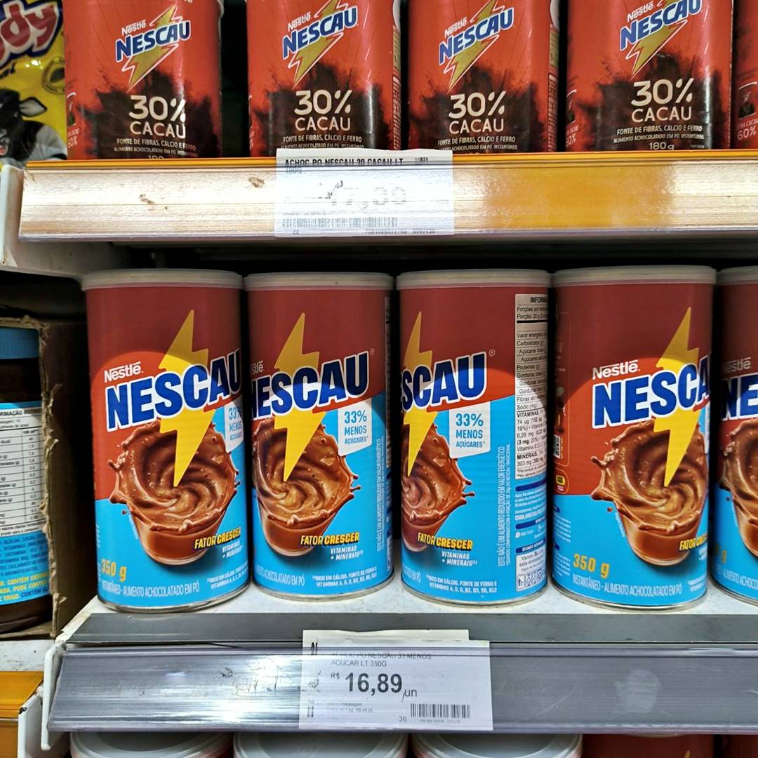 Achocolatado em Pó NESCAU Cilíndrico 350g na Amazon