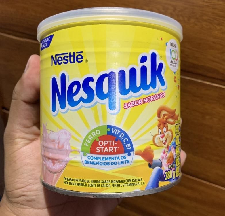 Achocolatado em Pó Nescau Nesquik Morango – Lata 380g na Magazine Luiza