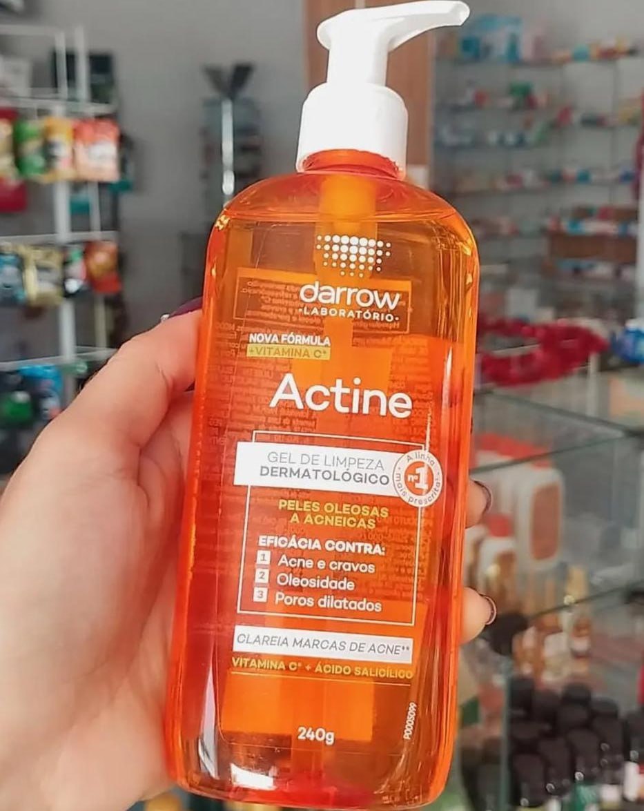 Actine Sabonete Líquido + Vit C, pele oleosa a acneira, Darrow – Laranja, 240 g na Amazon