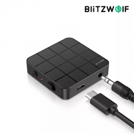 Adaptador BlitzWolf BW-BL2 Bluetooth 5.0 Receptor e Transmissor sem Fio 2 em 1 na Shopee