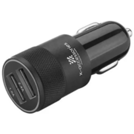 Adaptador Carregador Veicular com 2 USB Preto - X-Accessories na Lojas Colombo