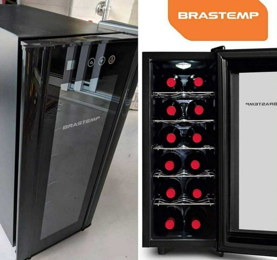 Adega Brastemp 12 Garrafas Preto All Black - BZC12BEANA na Magazine Luiza