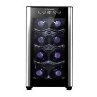 Adega Electrolux 8 Garrafas 1 Porta Preta Acabamento Em Alumínio (ACB08) na Shopclub