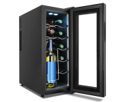 Adega para 12 garrafas – prateleiras Iluminação interna LED na Amazon