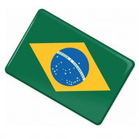 Adesivo Automotivo Resinado Da Bandeira Do Brasil 5,5x3,5cm na Amazon