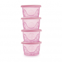 Adoleta Bebê Kit De Potes Infantis Rosa Translúcido na Amazon