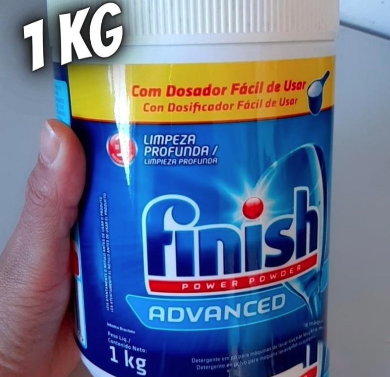 Advanced Detergente Em Pó Para Lava Louças 1Kg, Finish na Amazon