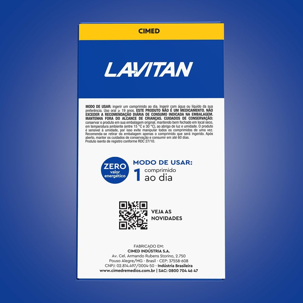 Aeuln Lavitan Az Original C/ 60 Comprimidos na Amazon
