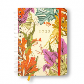 Agenda Planner 2023 Wire-o Oceano Diária A5 Mergulho na Cicero Papelaria