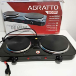 Agratto Fogão eletrico de mesa 2 pratos FMP-02 preto 220V 2500W na Amazon