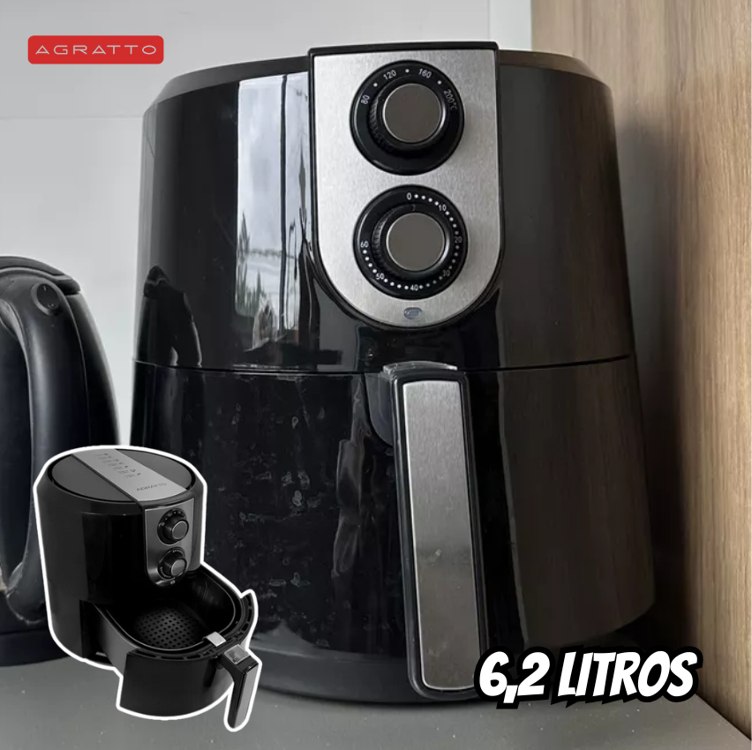 AGRATTO FRITADEIRA SUPREMMA AFRM01I-01 PRETA MECANICA 6,2L 1800W 127V na Amazon
