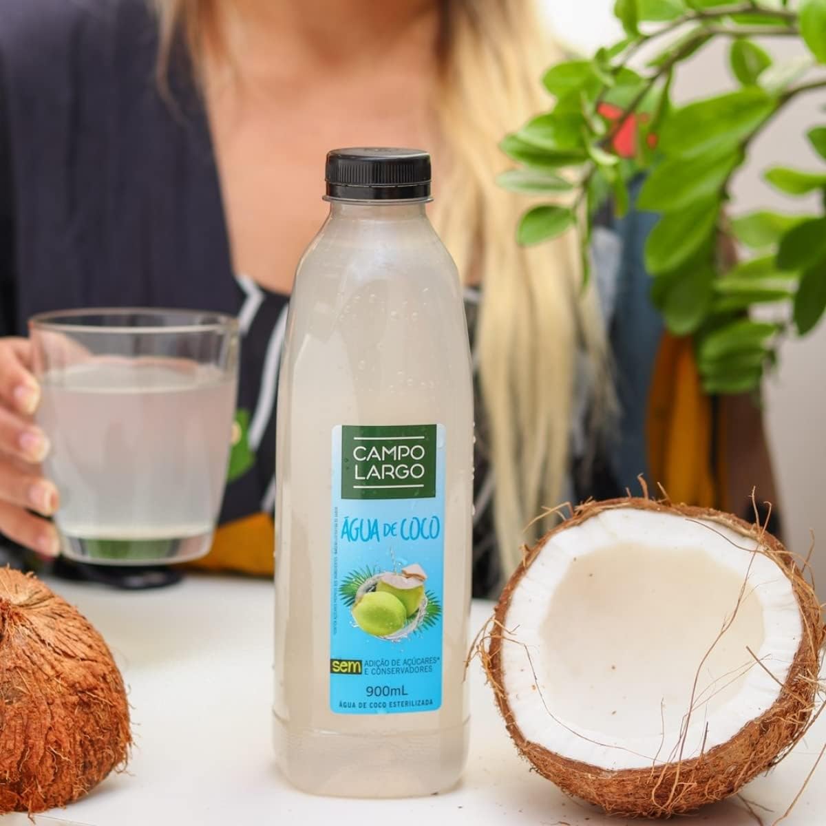 Água de Coco Integral Campo Largo 900ml na Amazon