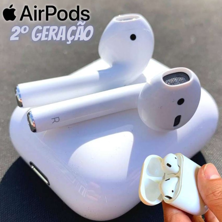 AirPods com estojo de recarga (2a geração) na Amazon