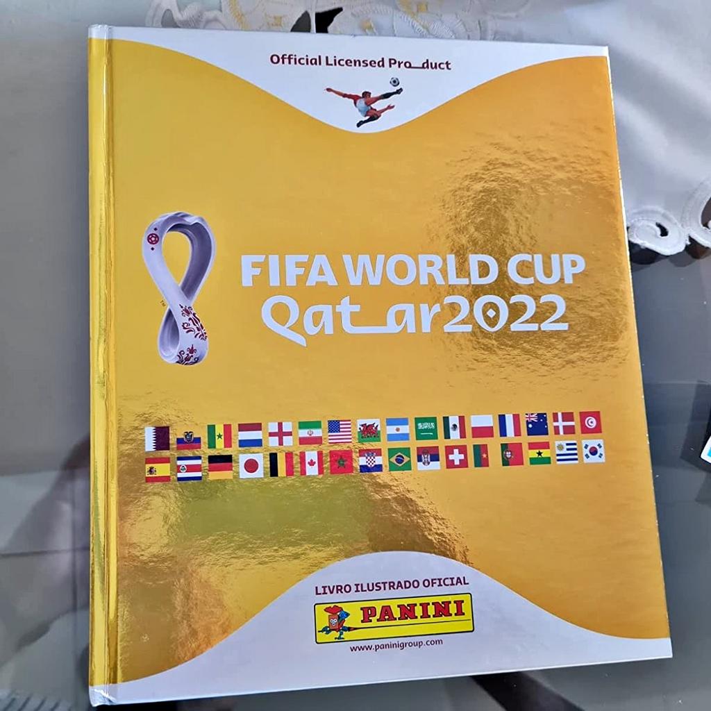 Álbum Capa Dura Ouro Copa Do Mundo Qatar 2022 na Amazon