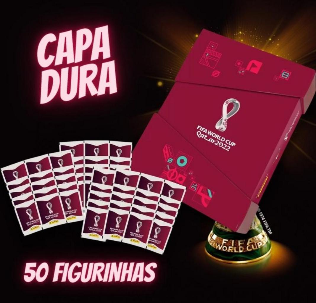 Álbum Copa do Mundo Box Exclusivo Capa Dura – Prata+ 50 Pacotes de Figurinhas Copa do Mundo 2022 na Magazine Luiza