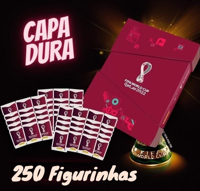 Álbum Copa do Mundo Box Exclusivo Capa Dura – Prata+ 50 Pacotes de Figurinhas Copa do Mundo 2022 na Magazine Luiza