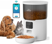 Alimentador Automático Cães Gatos Pets,4L Tuya APP Alimentador Pet Gato Cão Automático Wi-fi Smart Programável 1-4 Refeições por Dia na Amazon