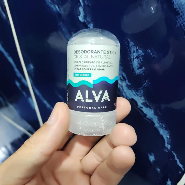 ALVA Desodorante Stick Cristal – 60g na Amazon