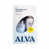 Alva Kit Desodorante Natural - 120g/120ml na Amazon