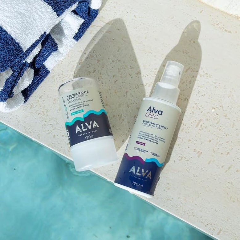 Alva Kit Desodorante Natural – 120g/120ml na Amazon