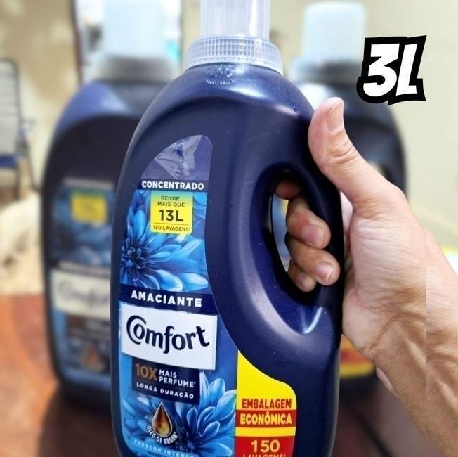 Amaciante Concentrado Comfort Frescor Intenso 3 L na Amazon