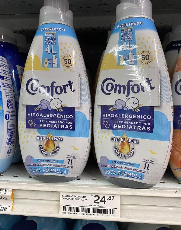 Amaciante Concentrado Comfort Puro Cuidado 1 L na Amazon