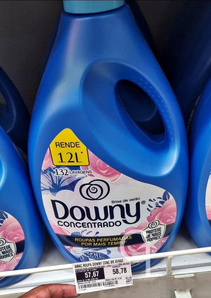 Amaciante Concentrado Downy Brisa de Verão – 3L, Downy na Amazon