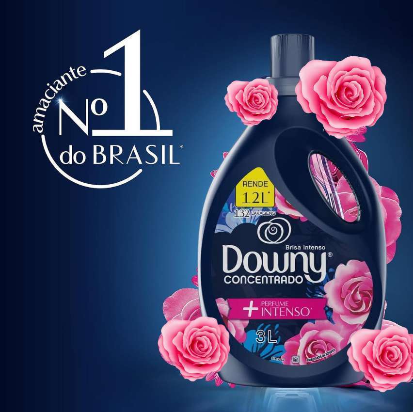 Amaciante Downy Concentrado Brisa Intenso 3L na Amazon